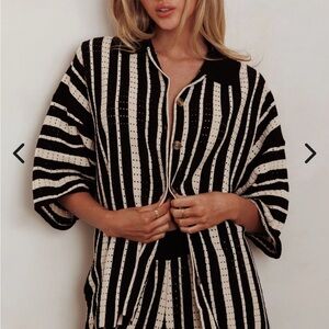 NWT Vacation Beach Resort Wear Crochet Swim Cover Up Set Size S/M